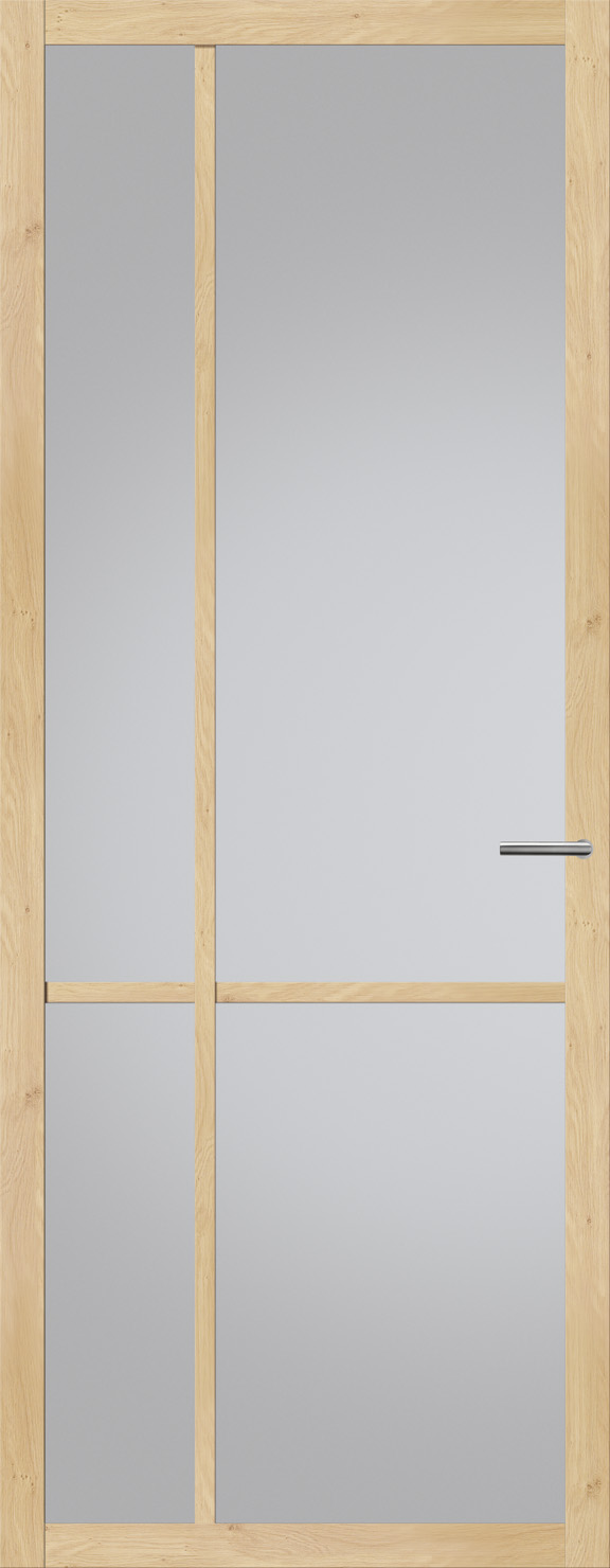 Binnendeur met glas NDB903 | Nova design | Licht eiken | Svedex