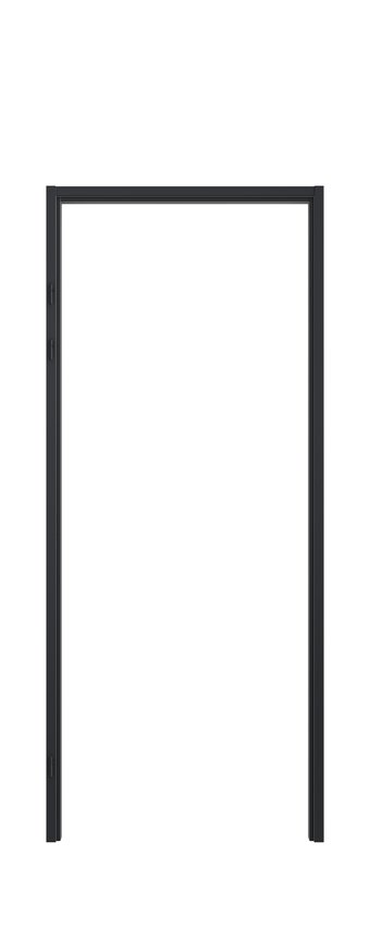 Match stalen montagekozijn, opdek, deurhoog (DO) | Diep zwart
