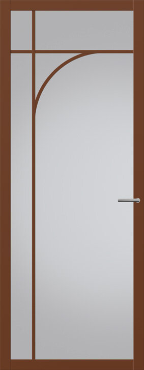 Binnendeur met glas NC101 | Nuance | Cacao bruin