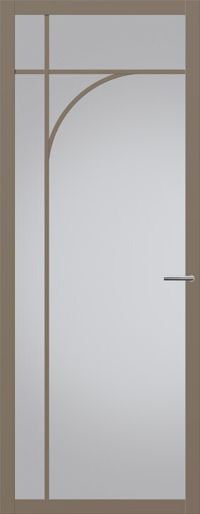 Binnendeur met glas NC101 | Nuance | Leem taupe