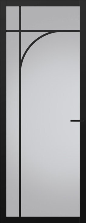 Binnendeur met glas NC101 | Nuance | Diep zwart