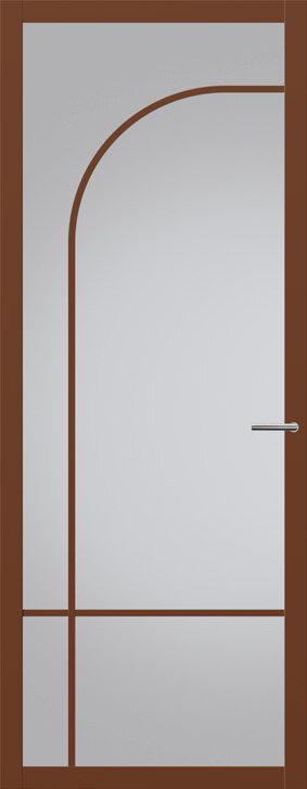 Binnendeur met glas NC102 | Nuance | Cacao bruin