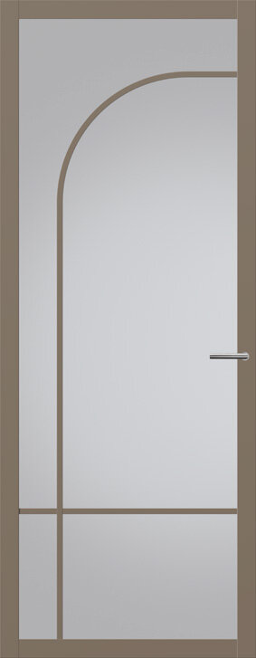 Binnendeur met glas NC102 | Nuance | Leem taupe