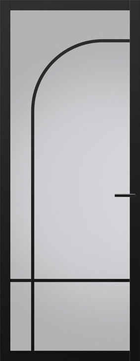 Binnendeur met glas NC102 | Nuance | Diep zwart