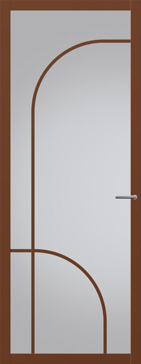 Binnendeur met glas NC103 | Nuance | Cacao bruin
