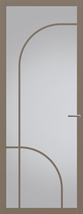 Binnendeur met glas NC103 | Nuance | Leem taupe