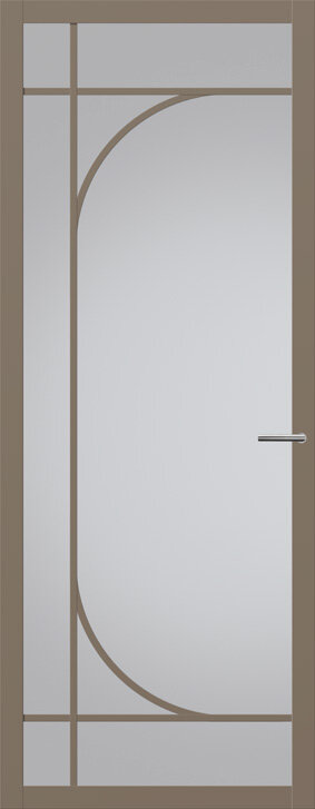 Binnendeur met glas NC104 | Nuance | Leem taupe