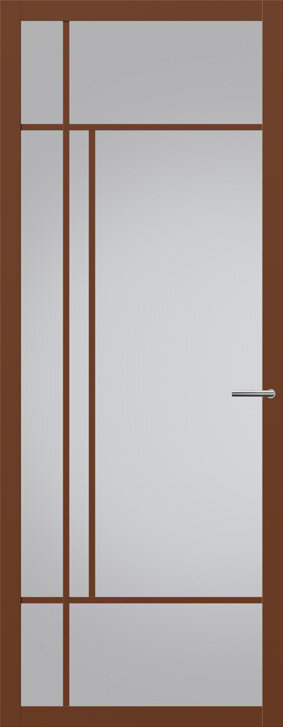 Binnendeur met glas NC201 | Nuance | Cacao bruin