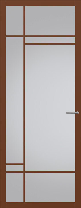 Binnendeur met glas NC202 | Nuance | Cacao bruin
