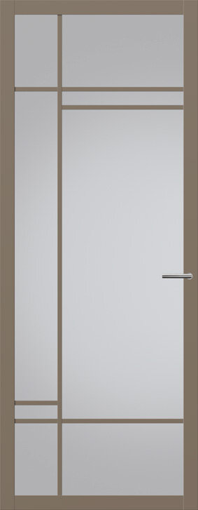 Binnendeur met glas NC202 | Nuance | Leem taupe