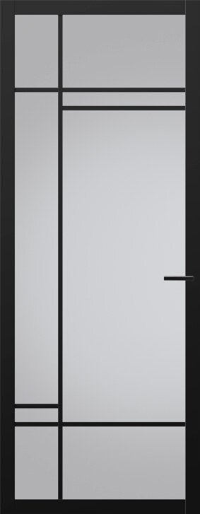 Binnendeur met glas NC202 | Nuance | Diep zwart