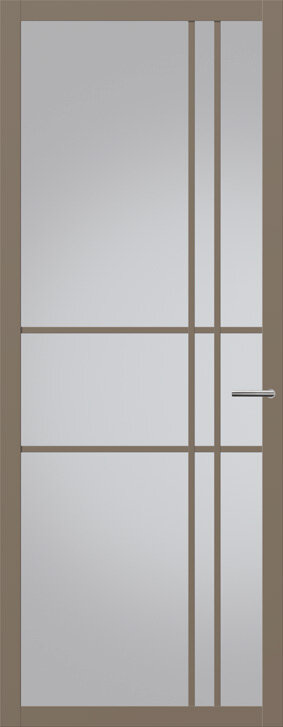 Binnendeur met glas NC204 | Nuance | Leem taupe