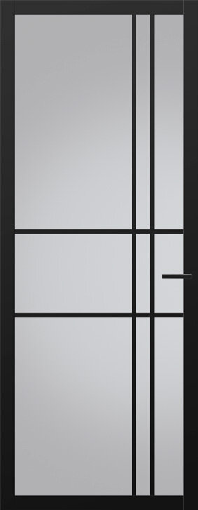 Binnendeur met glas NC204 | Nuance | Diep zwart