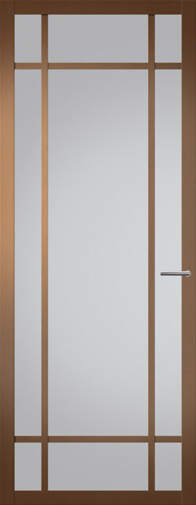Binnendeur met glas NDB907 | Nova design | Metallic brons