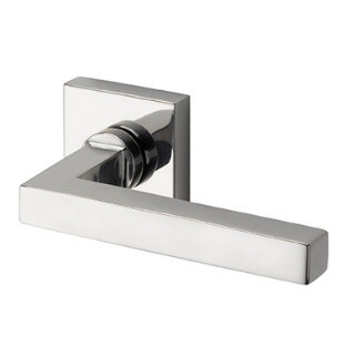 Square Silver deurklink | Luxe deurbeslag